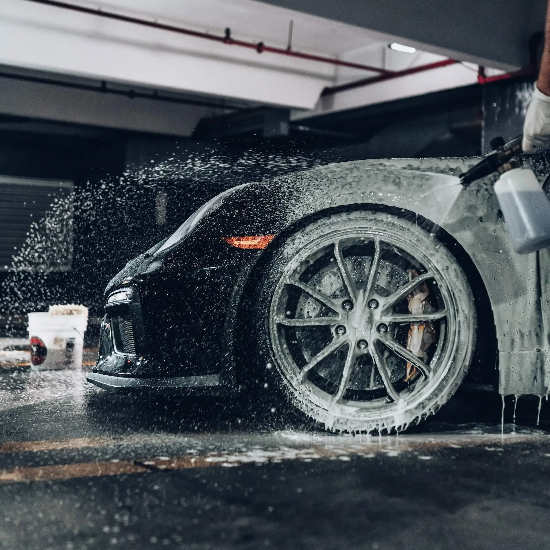 Porsche getting an exterior wash